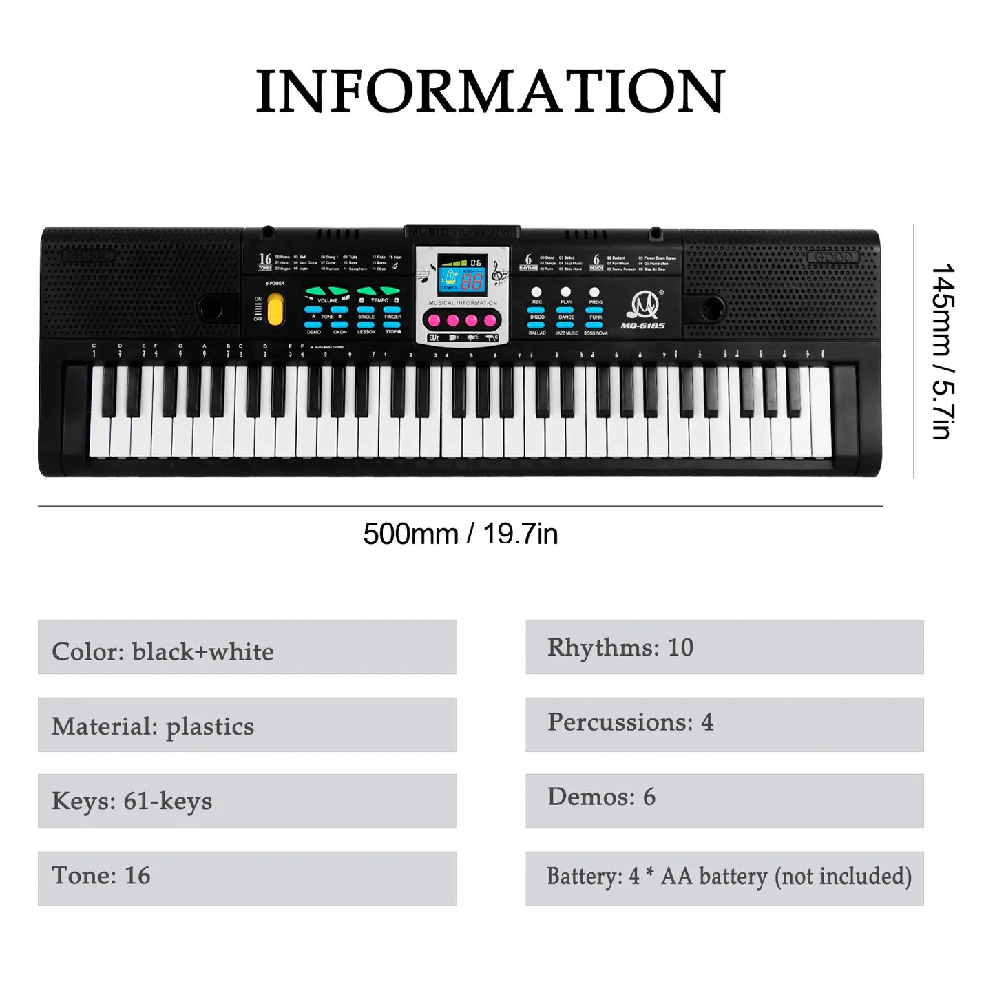 61 Keys Piano