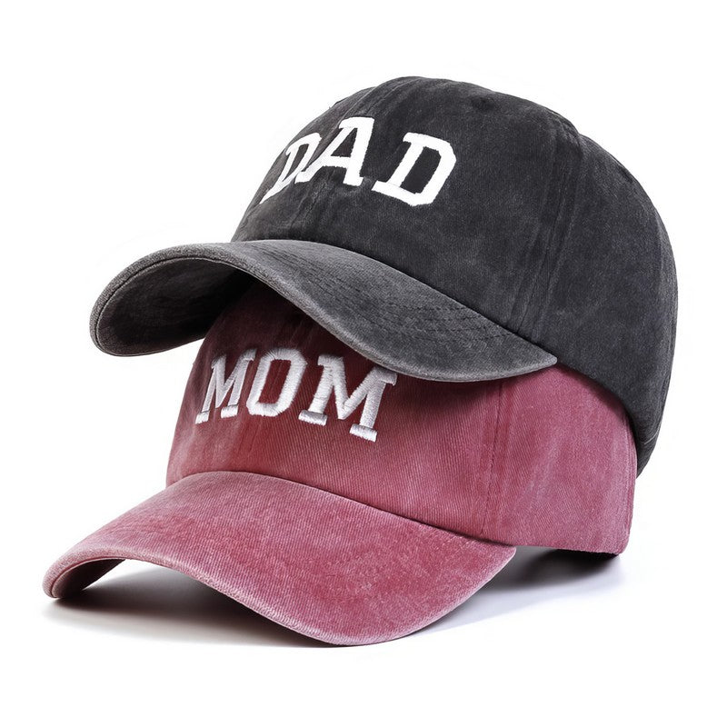 Mom & Dad Embroidered Vintage Cap